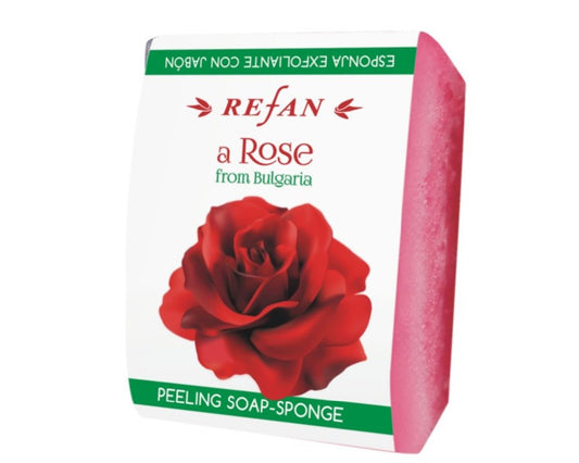 Peeling -Seifenschwamm Rose aus Bulgarien 75g