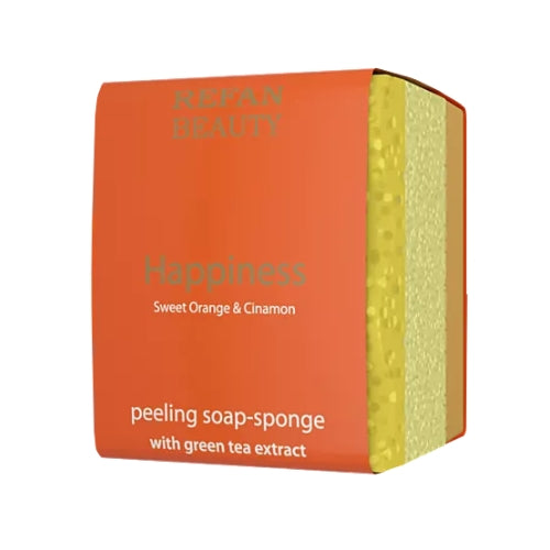 Peeling -  Seifenschwamm Glück - Süßorange - Zimt 75g