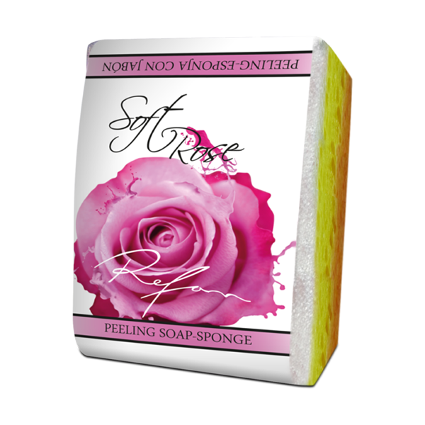 Peeling -Seifenschwamm Sanfte Rose 75g
