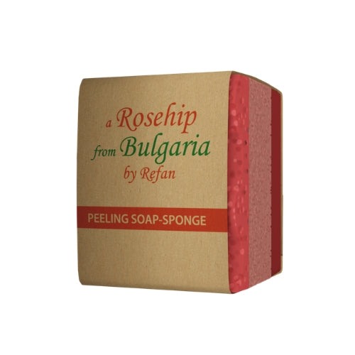 Peeling -  Seifenschwamm Hagebutte aus Bulgarien 75g