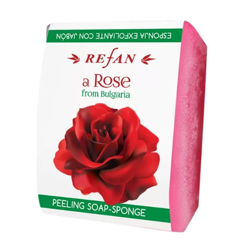 Peeling -  Seifenschwamm Refan - Rose 75g